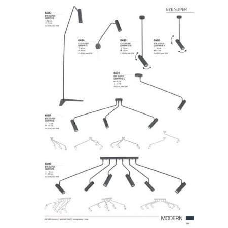 картинка Потолочная люстра Eye Super 6498 от магазина BTSvet
