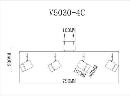 картинка Спот David V5030-4C от магазина BTSvet