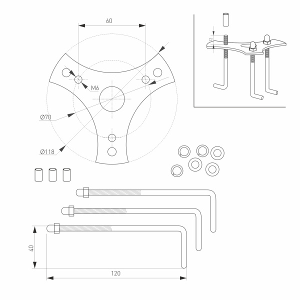 картинка Ландшафтный светильник наземный LGD-STEM-BOLL-H500-10W Warm3000 (GR, 185 deg, 230V) (Arlight, IP65 Металл, 3 года) 029966 от магазина BTSvet