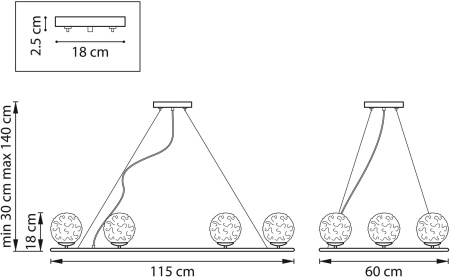 картинка Подвесная люстра Bari 815267 от магазина BTSvet