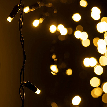 Светодиодная гирлянда ARD-EDGE-CLASSIC-2400x600-BLACK-88LED-FLASH Warm/Warm (230V, 6W) (Ardecoled, IP65) 031192