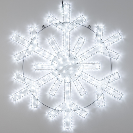 картинка Световая фигура светодиодная ARD-SNOWFLAKE-M11-1250x1200-604LED White (230V, 36.5W) (Ardecoled, IP65) 034260 от магазина BTSvet