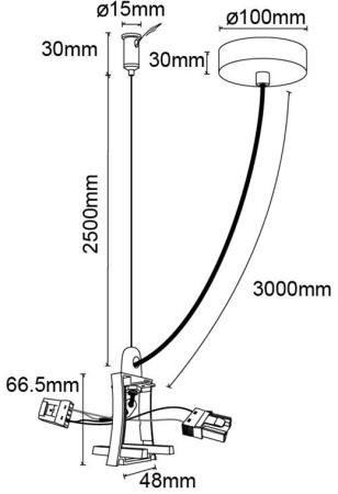 картинка Подвесной комплект Hanok 7558 от магазина BTSvet