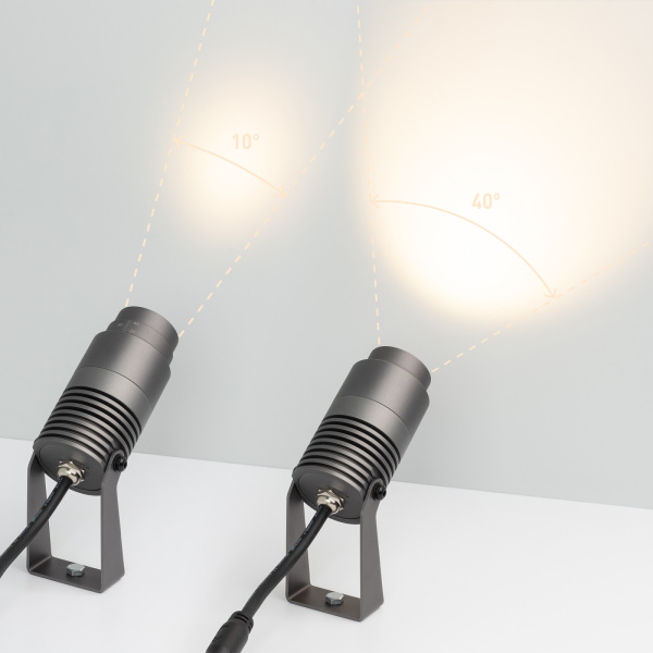 картинка Прожектор светодиодный ALT-RAY-ZOOM-R52-8W Day4000 (DG, 10-40 deg, 230V) (Arlight, IP67 Металл, 3 года) 032560 от магазина BTSvet