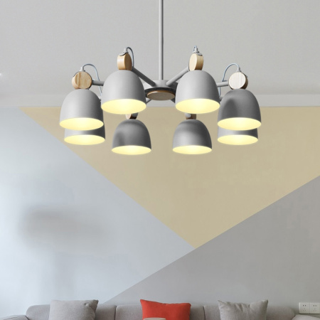 картинка Потолочная люстр на штанге ROLLA 8 Gray от магазина BTSvet