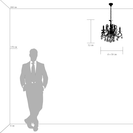 картинка Хрустальная подвесная люстра Elegante 708052 от магазина BTSvet