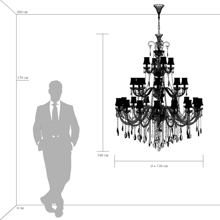 картинка Хрустальная большая люстра NATIVO 715287 от магазина BTSvet
