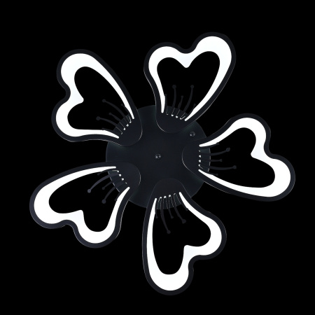 картинка Потолочная люстра светодиодная с управлением смартфоном и пультом регулировкой цветовой температурой и яркости ночным режимом и таймером INNOVATION STYLE 83030 BLACK от магазина BTSvet