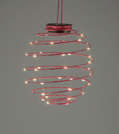 картинка Уличный подвесной светильник светодиодный на солнечных батареях Спираль ERASF012-29 от магазина BTSvet