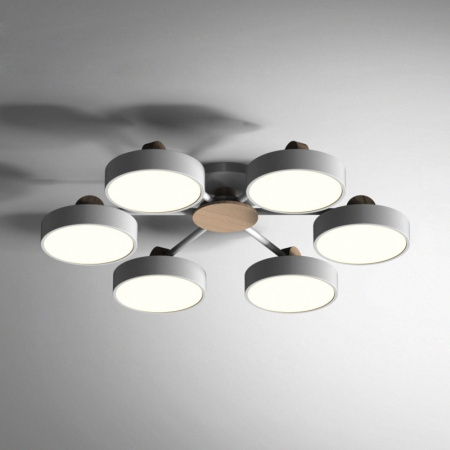 Потолочная люстра светодиодная MOVE 6 Gray