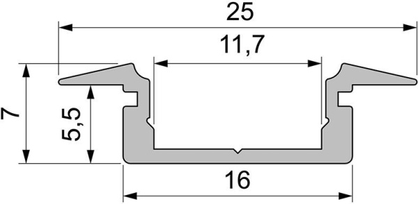 картинка Профиль для светодиодной ленты ET-01-10 975029 от магазина BTSvet