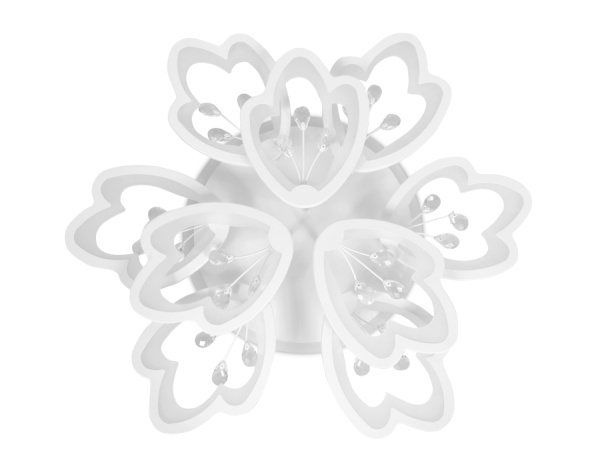 картинка Потолочная люстра светодиодная с пультом, регулировкой яркости, цветовой температуры и ночным режимом Acrylica FA511 от магазина BTSvet