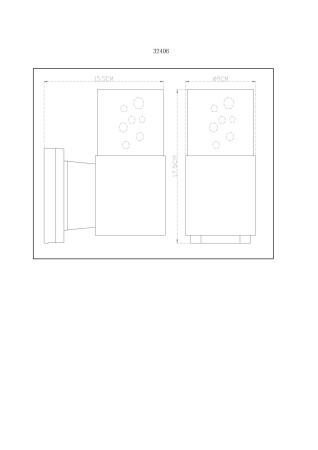 картинка Настенный светильник уличный Monika 32406 от магазина BTSvet