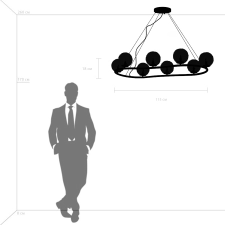 картинка Подвесная люстра Bari 815287 от магазина BTSvet