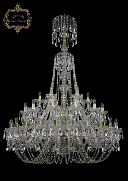 Хрустальная подвесная люстра 11.11.24+12+6.460.2d.XL-167.Gd.Sp