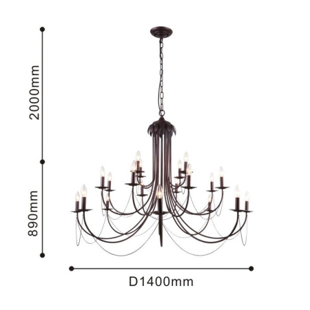 картинка Подвесная люстра Plini 2590-20P от магазина BTSvet