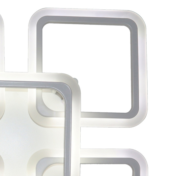 картинка Потолочная люстра светодиодная с пультом и управлением смартфоном регулировкой цветовой температуры и яркости ночным режимом и таймером HIGH-TECH LED LAMPS 82022 от магазина BTSvet