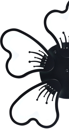 картинка Потолочная люстра светодиодная с управлением смартфоном и пультом регулировкой цветовой температурой и яркости ночным режимом и таймером INNOVATION STYLE 83030 BLACK от магазина BTSvet