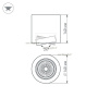 картинка Накладной светильник LED SP-FOCUS-R140-30W Warm White (Arlight, IP20 Металл, 3 года) 021066 от магазина BTSvet