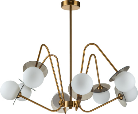 картинка Люстра потолочная на штанге Jazz V000166 (11020/8R Brass) от магазина BTSvet