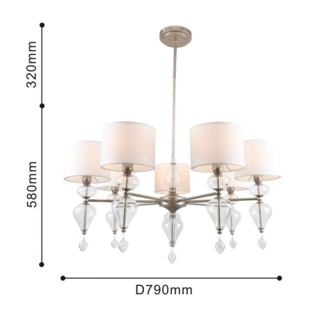 картинка Потолочная люстра Ironia 2554-7P от магазина BTSvet