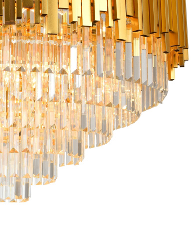 картинка Подвесная люстра хрустальная VERTIGO 81440/12C GOLD от магазина BTSvet