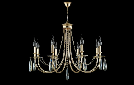 картинка Подвесная люстра VICTORIA SP8 GOLD/AMBER от магазина BTSvet