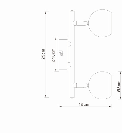 картинка Спот на штанге Oman 57882-2 от магазина BTSvet