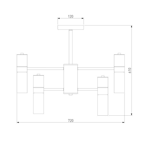 картинка Потолочная люстра Tesoro 70125/8 от магазина BTSvet