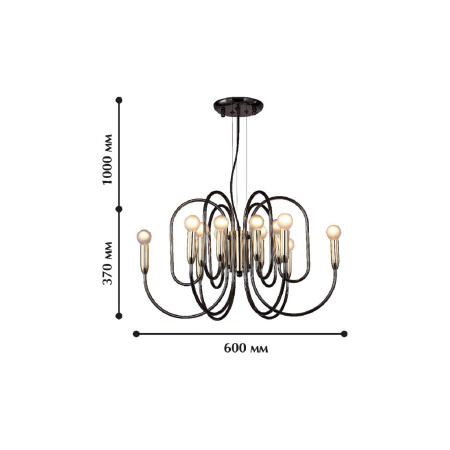 картинка Подвесная люстра Drolling 1676-12P от магазина BTSvet