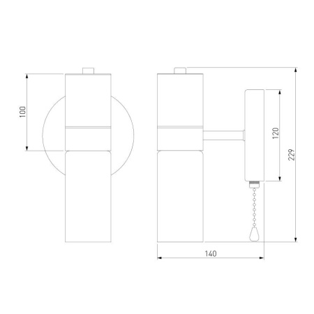 картинка Бра с выключателем Tesoro 70125/1 от магазина BTSvet