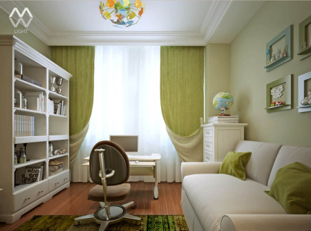 картинка Детская люстра для девочки с рыбками Улыбка 365014605 от магазина BTSvet