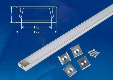 картинка Профиль для светодиодной ленты UFE-K02 Silver/Frozen 200 Polybag от магазина BTSvet