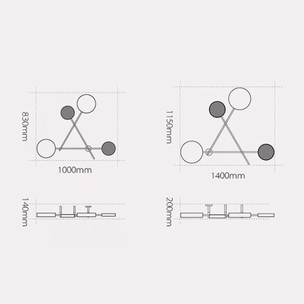 картинка Бра светодиодное Iride Bernhardt dots 100 cm Черный от магазина BTSvet