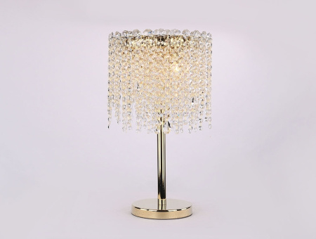 Интерьерная настольная лампа хрустальная 10903/T gold
