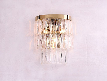 Настенный светильник хрусталь 10123/A gold