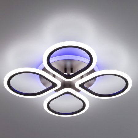 картинка Потолочная люстра светодиодная с управлением голосом и смартфоном с пультом регулировкой цветовой температуры и яркости Транай CL235A145E RGB от магазина BTSvet