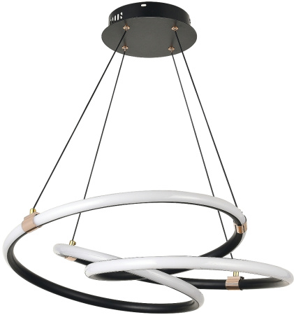 картинка Потолочная люстра светодиодная с управлением пультом смартфоном и голосом регулировкой цветовой температуры и яркости ночным режимом и таймером LED LAMPS 81291 от магазина BTSvet