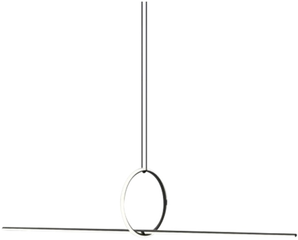 Подвесной светильник Zoom 10339P/A2-35W-3000K BK-WH