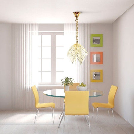 картинка Хрустальный подвесной светильник Roma Roma E 1.3.P1 G от магазина BTSvet