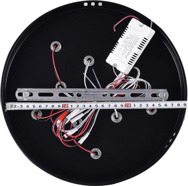 картинка Потолочная люстра светодиодная с управлением смартфоном и пультом регулировкой цветовой температурой и яркости ночным режимом и таймером INNOVATION STYLE 83018 BLACK от магазина BTSvet