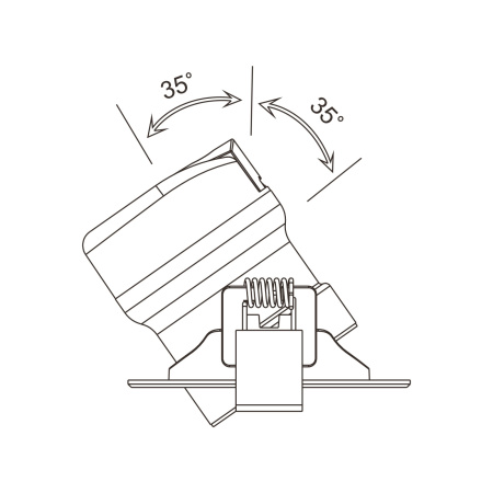 картинка Встраиваемый светильник Phill DL014-6-L9W от магазина BTSvet