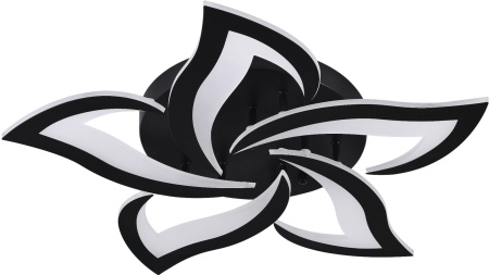 картинка Потолочная люстра светодиодная с управлением смартфоном и пультом регулировкой цветовой температурой и яркости ночным режимом и таймером INNOVATION STYLE 83002 BLACK от магазина BTSvet