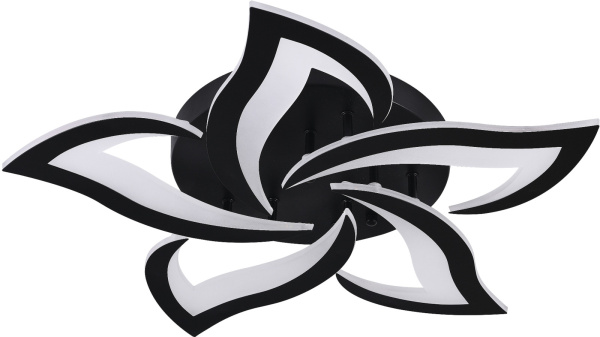 картинка Потолочная люстра светодиодная с управлением смартфоном и пультом регулировкой цветовой температурой и яркости ночным режимом и таймером INNOVATION STYLE 83002 BLACK от магазина BTSvet