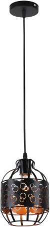 Подвесной светильник MD.0307-1-P BK+FGD