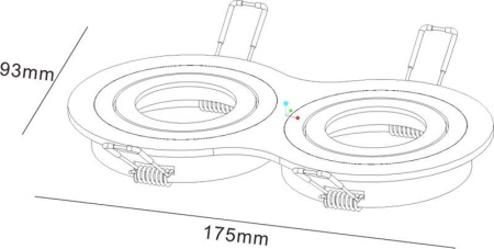картинка Встраиваемый светильник Mira 110009 от магазина BTSvet