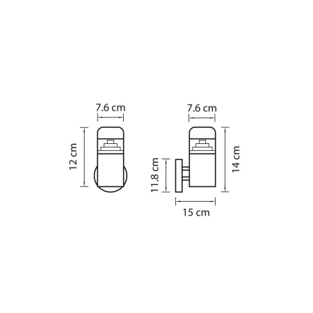 картинка Светодиодный настенный светильник уличный Raggio 376615 от магазина BTSvet