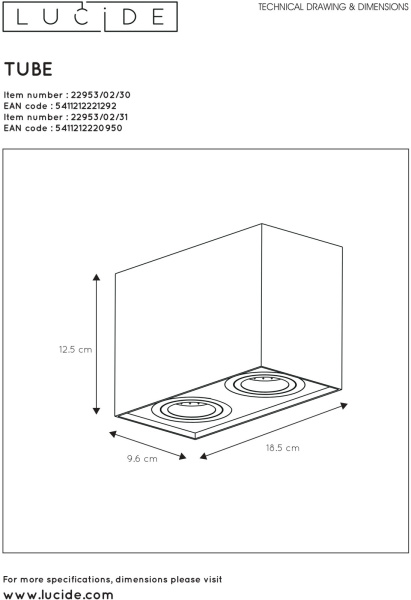 картинка Потолочный светильник Tube 22953/02/31 от магазина BTSvet