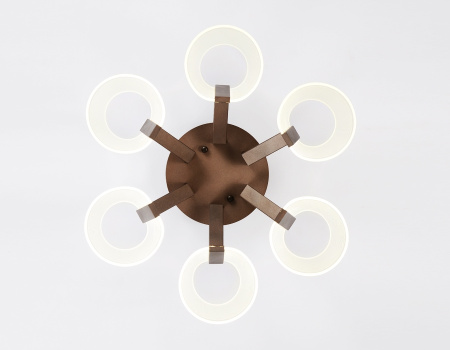 картинка Потолочная люстра светодиодная с пультом регулировкой цветовой температуры и яркости ночным режимом возможность управления смартфоном ACRYLICA AK4012 от магазина BTSvet