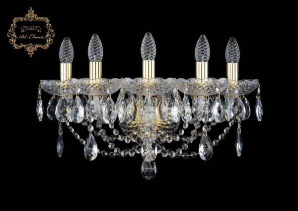 Хрустальное бра 10.12.5.165.XL.Gd.Sp